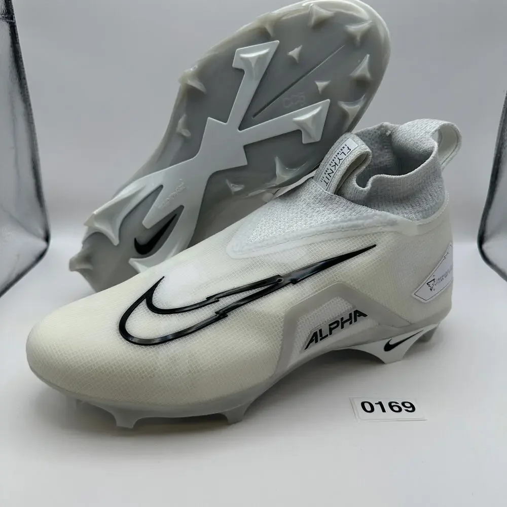 NIKE Men's 12.5 Alpha Menace ELITE 3 White Football Cleats DM1792-109